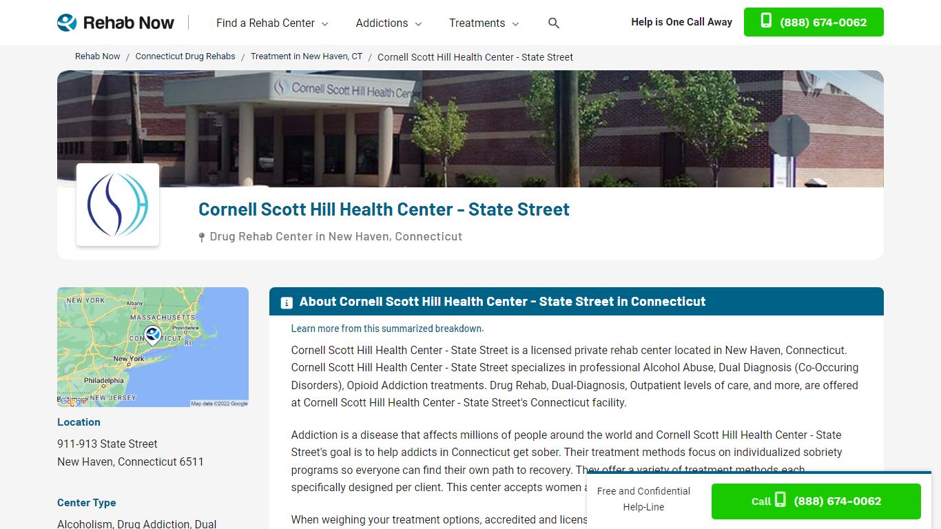 Cornell Scott Hill Health Center - State Street - RehabNow.org